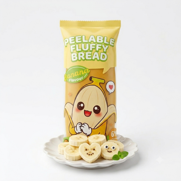Tokimeki Peelable Fluffy Bread Banana (65g)