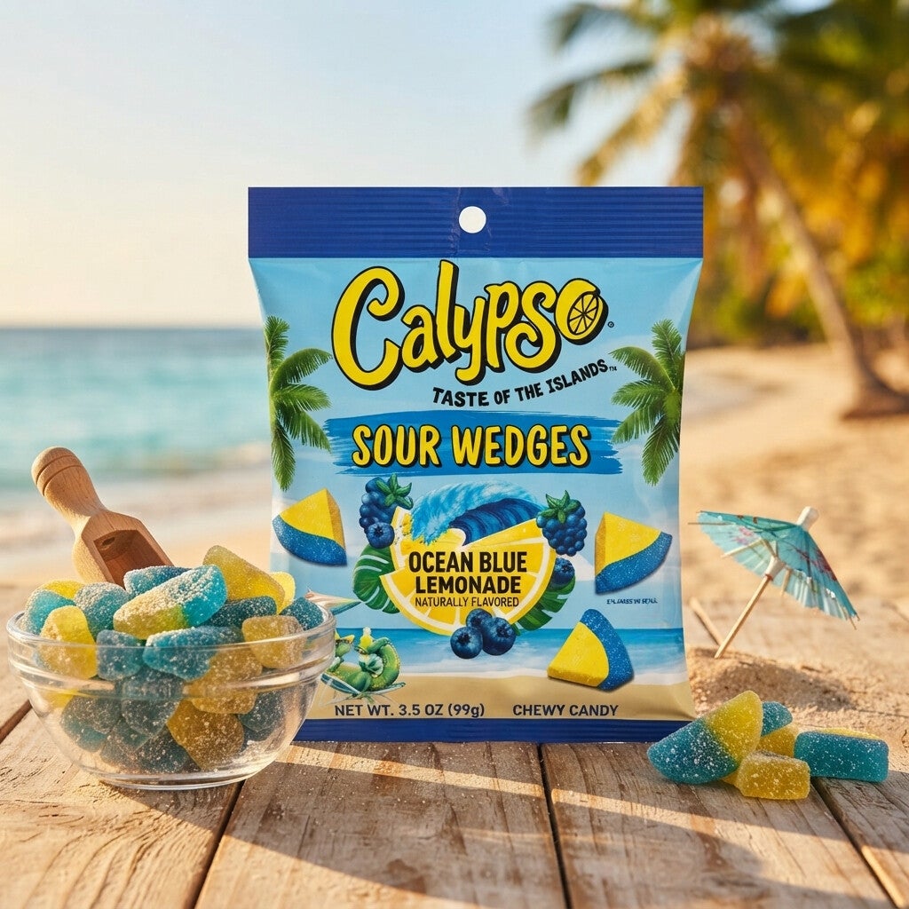 Calypso Sour Wedges - Ocean Blue Lemonade
