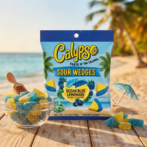 Calypso Sour Wedges - Ocean Blue Lemonade