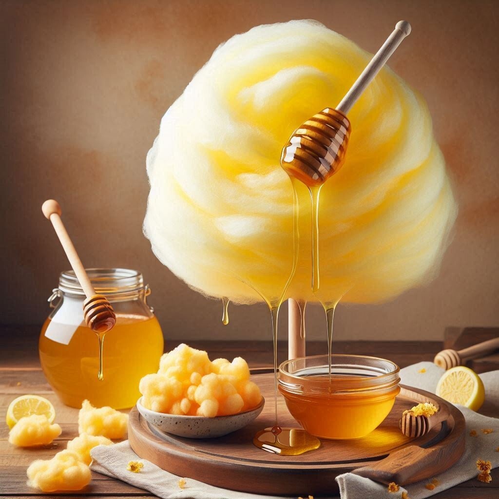 selbstgemachte Zuckerwatte 40g - HONIG