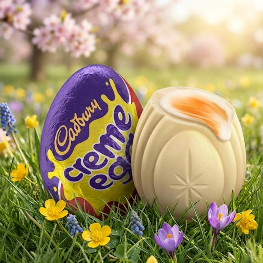 Cadbury Schokoladenei weiße Schokolade 35g