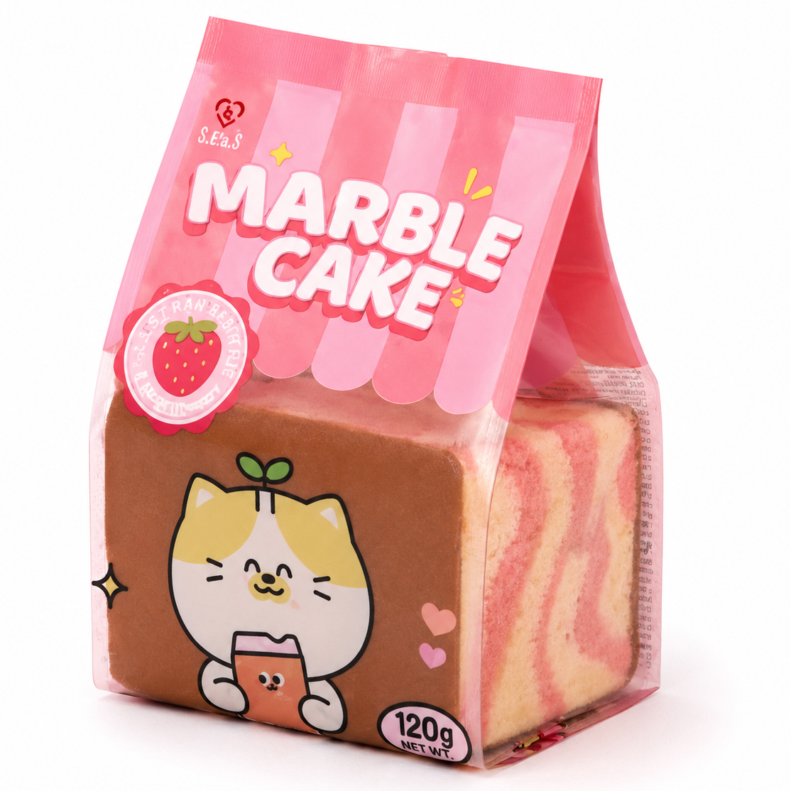 Tokimeki Marble Cake – Strawberry (120g)