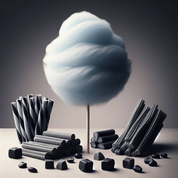 selbstgemachte Zuckerwatte 40g - LAKRITZ