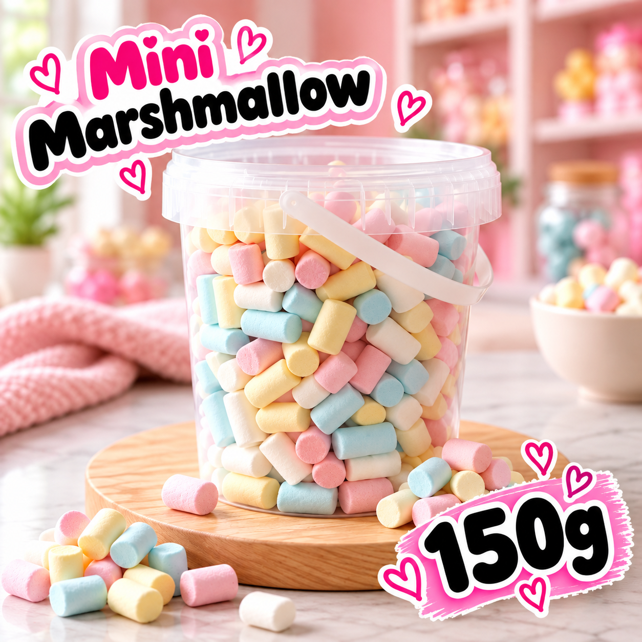 Mini Marshmallow Eimer 150g