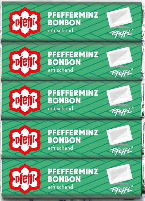 Pfeffi Pfefferminz-Bonbons (50g) – 5 Stangen