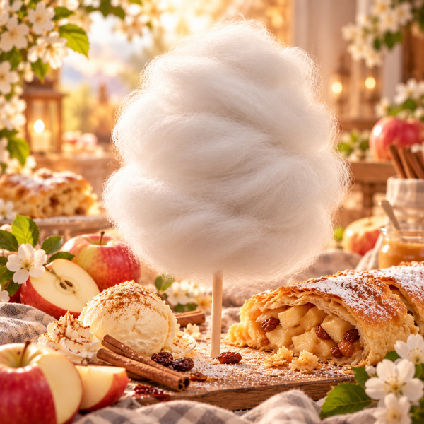 selbstgemachte Zuckerwatte 40g - APFELSTRUDEL