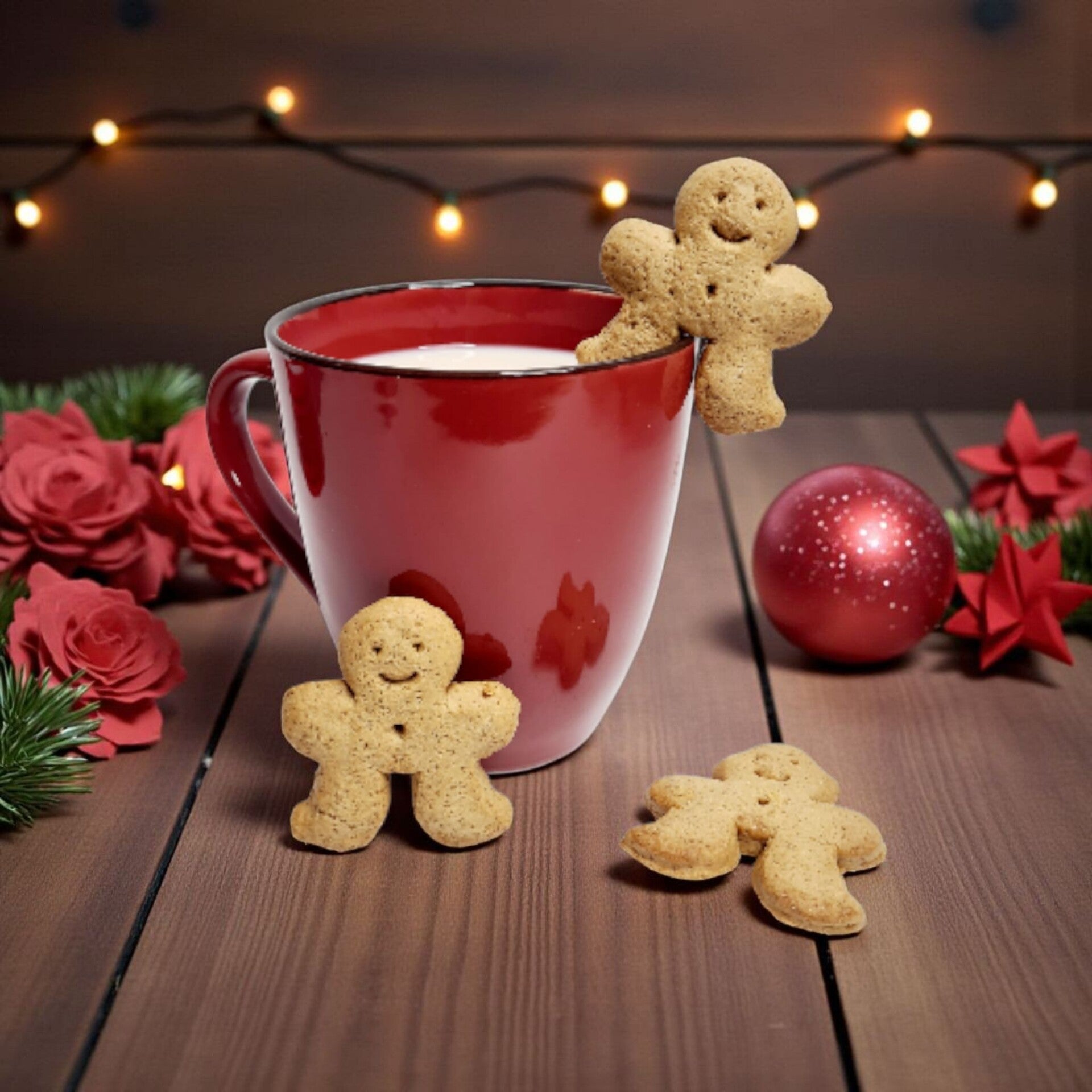 Tassenwichtel - Mini-Lebkuchenmännchen für den Tassenrand