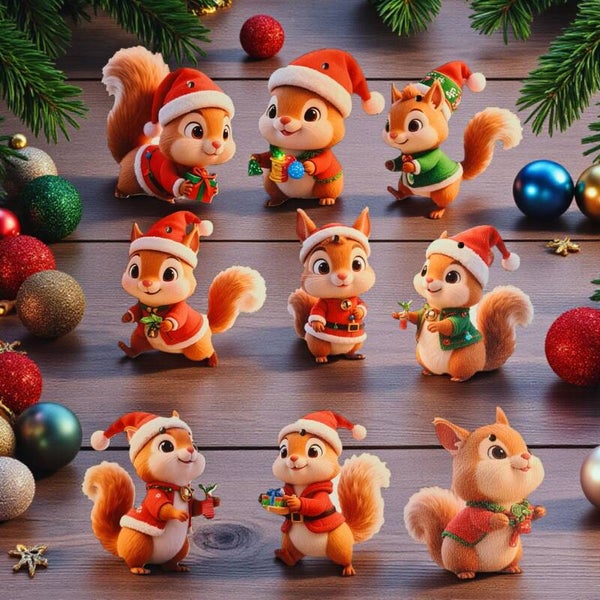 Baumanhänger Baumschmuck Weihnachts-Eichhörnchen