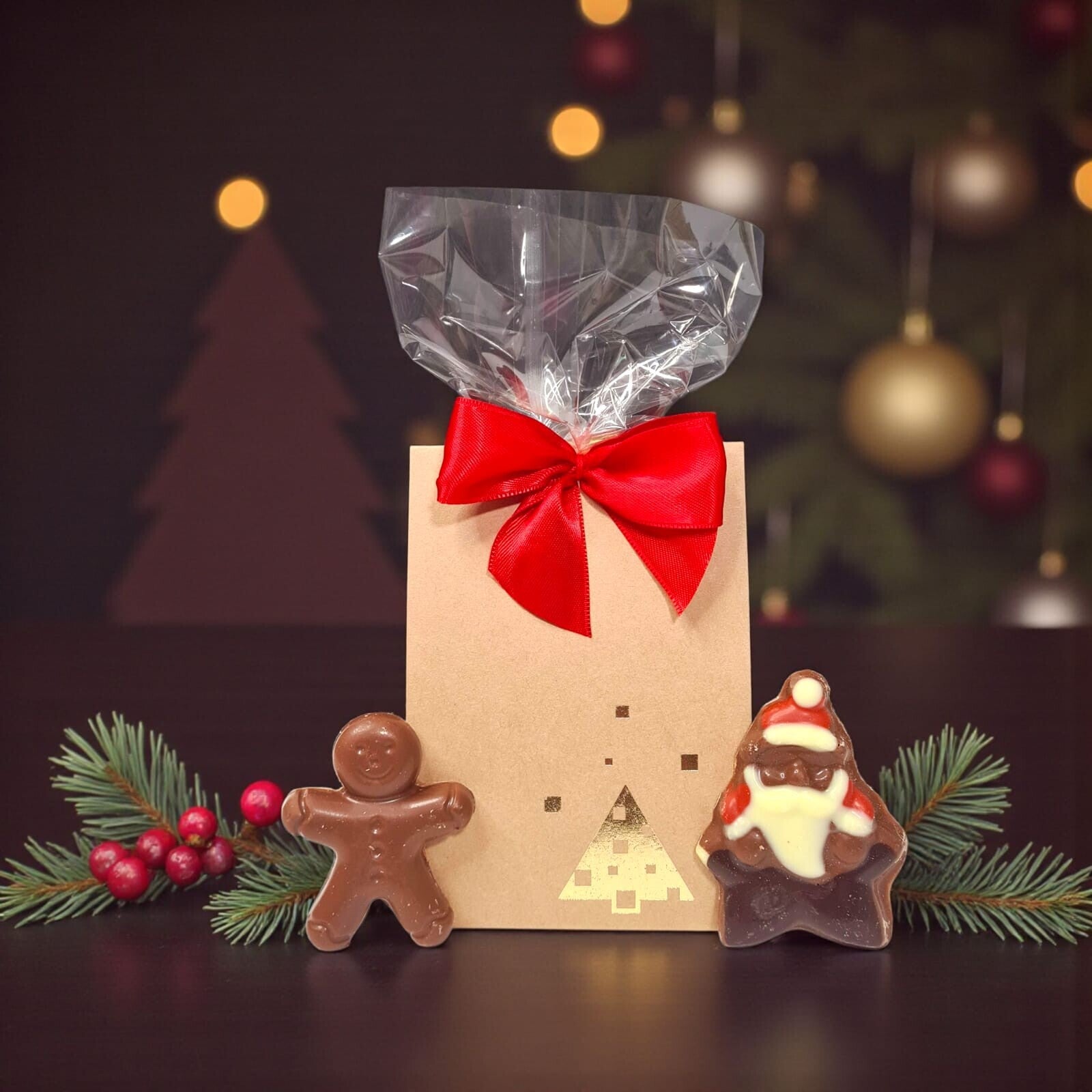 Schokoladenfiguren Lebkuchen & Weihnachtsmann