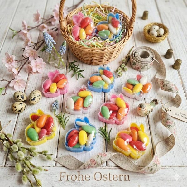 Farbenfrohe Baiser-Ostereier