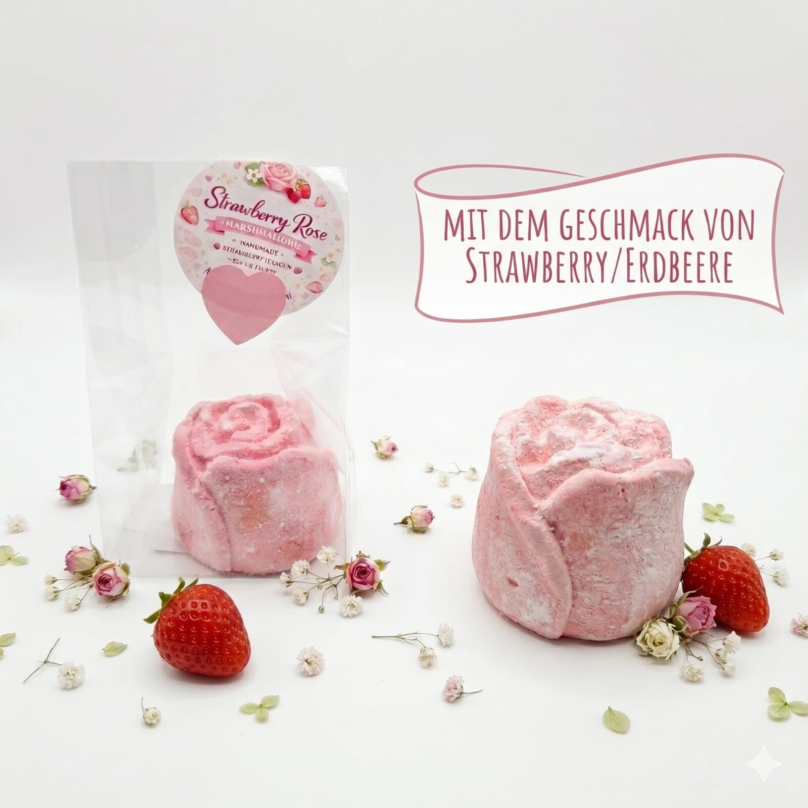 Marshmallow Rose Erdbeergeschmack 45g