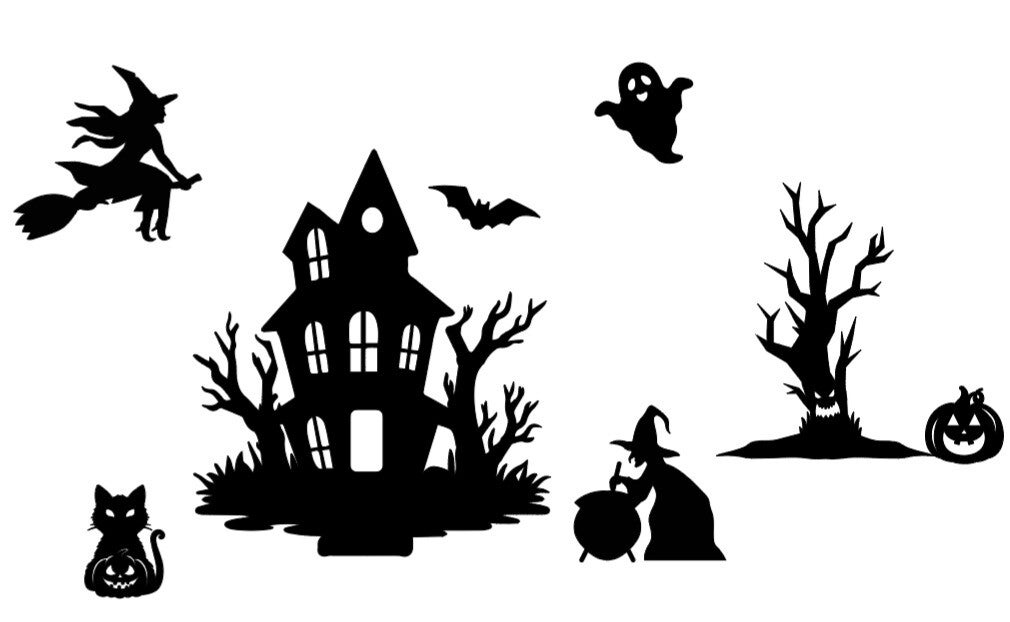 Halloween raamstickers