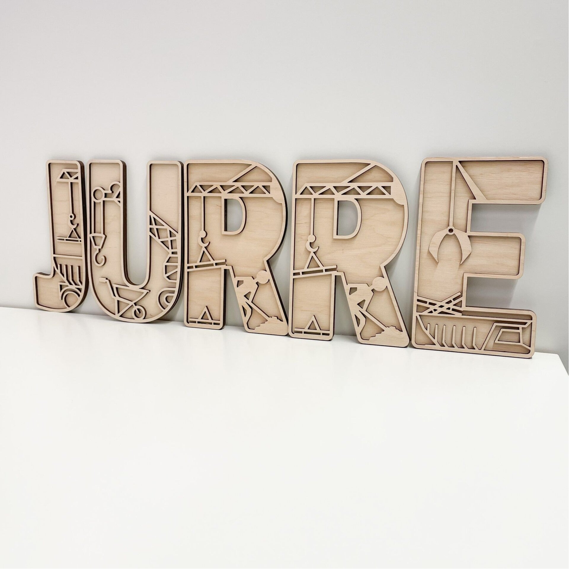 Letter van hout | Constructie