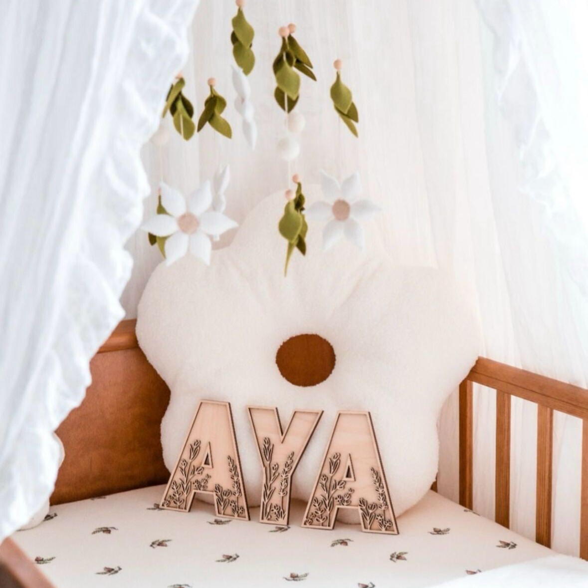 Letter van hout | Flower