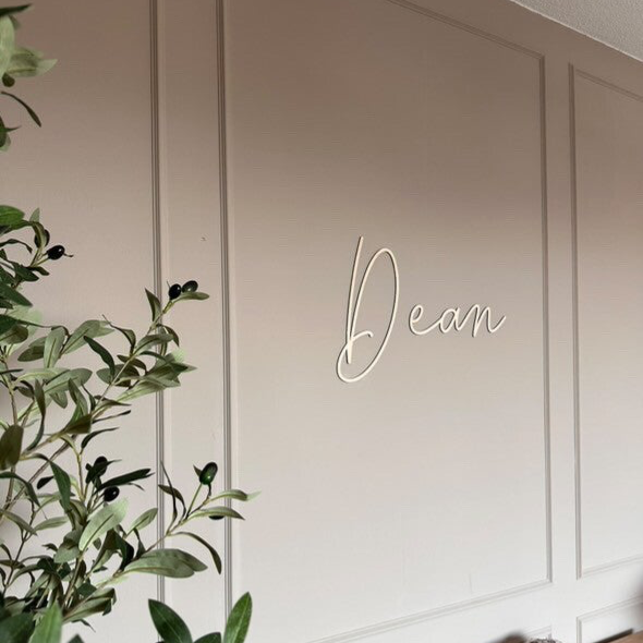 Naam van hout | Lettertype Mila