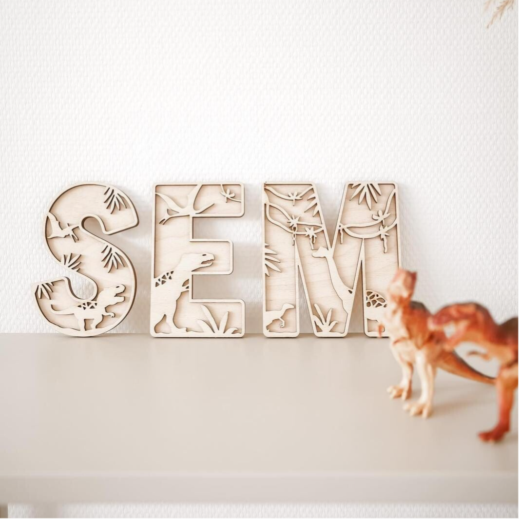 Letter van hout | Dino