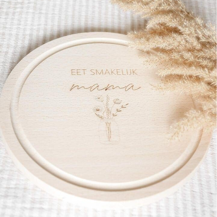 Ontbijtplankje | Mama/oma Flower