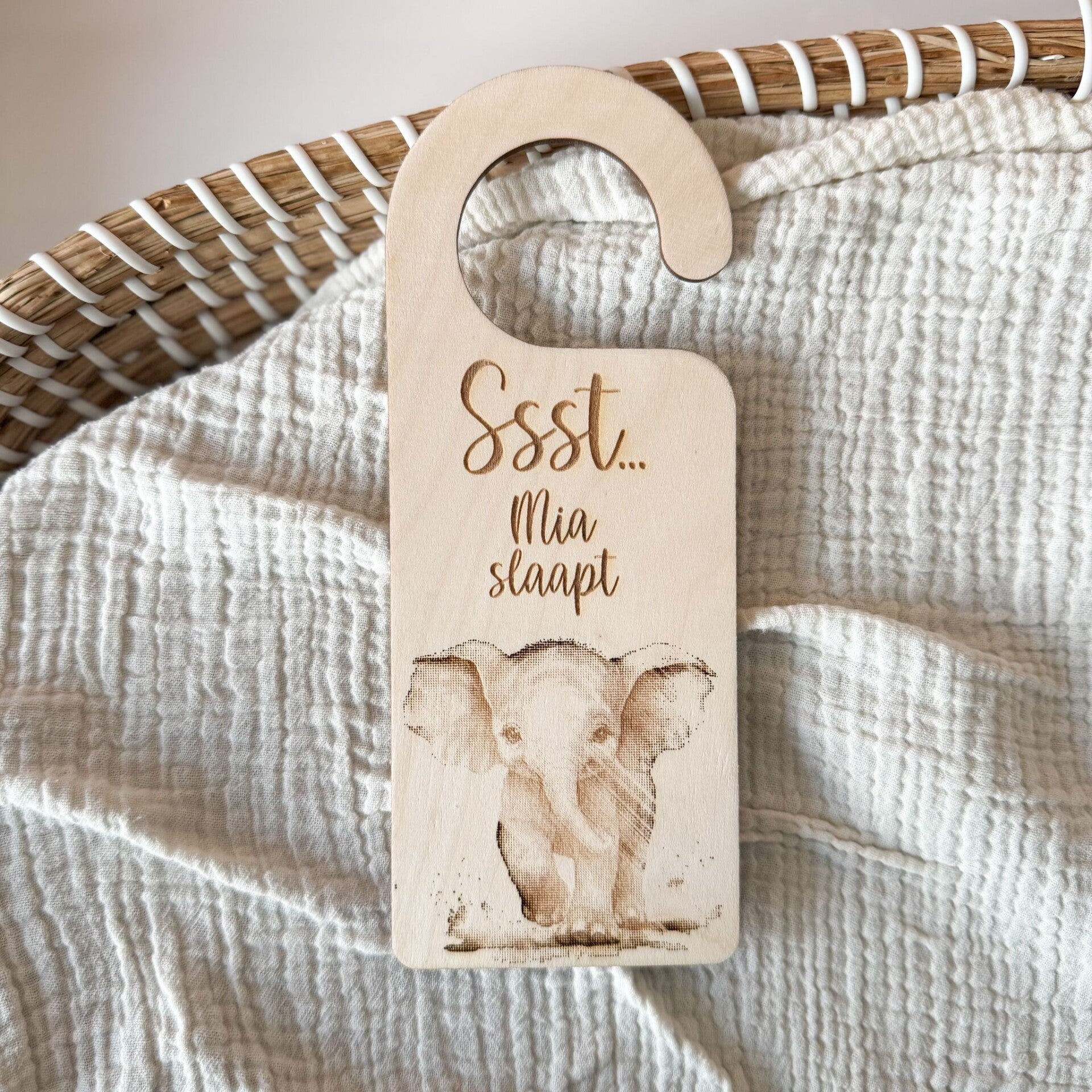 Deurhanger gepersonaliseerd | olifantje