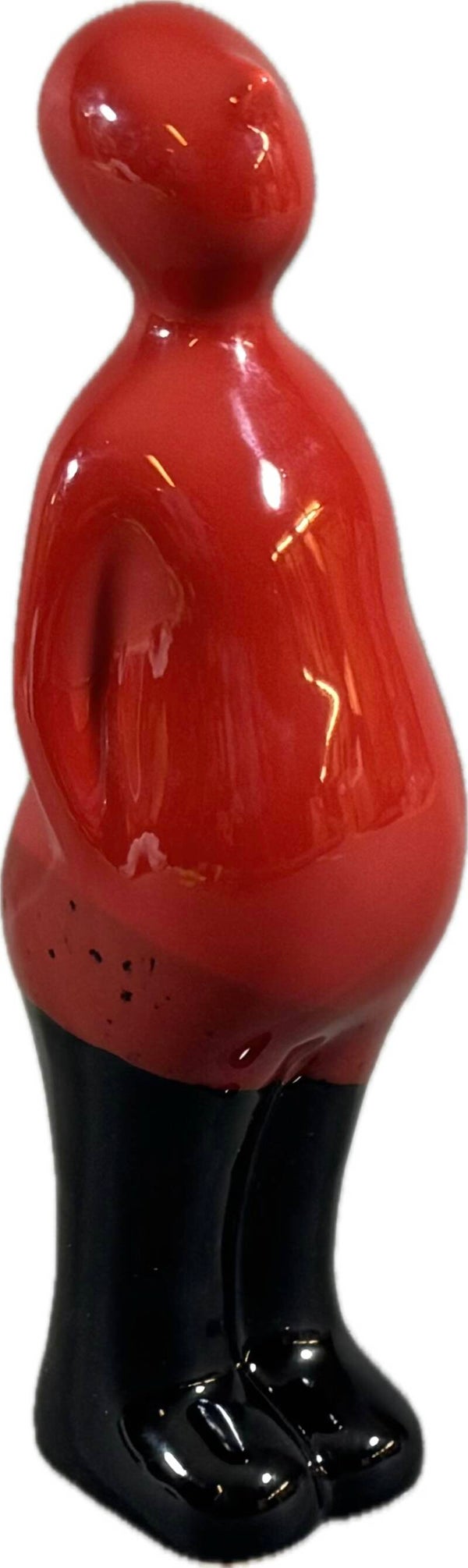 Röd staty