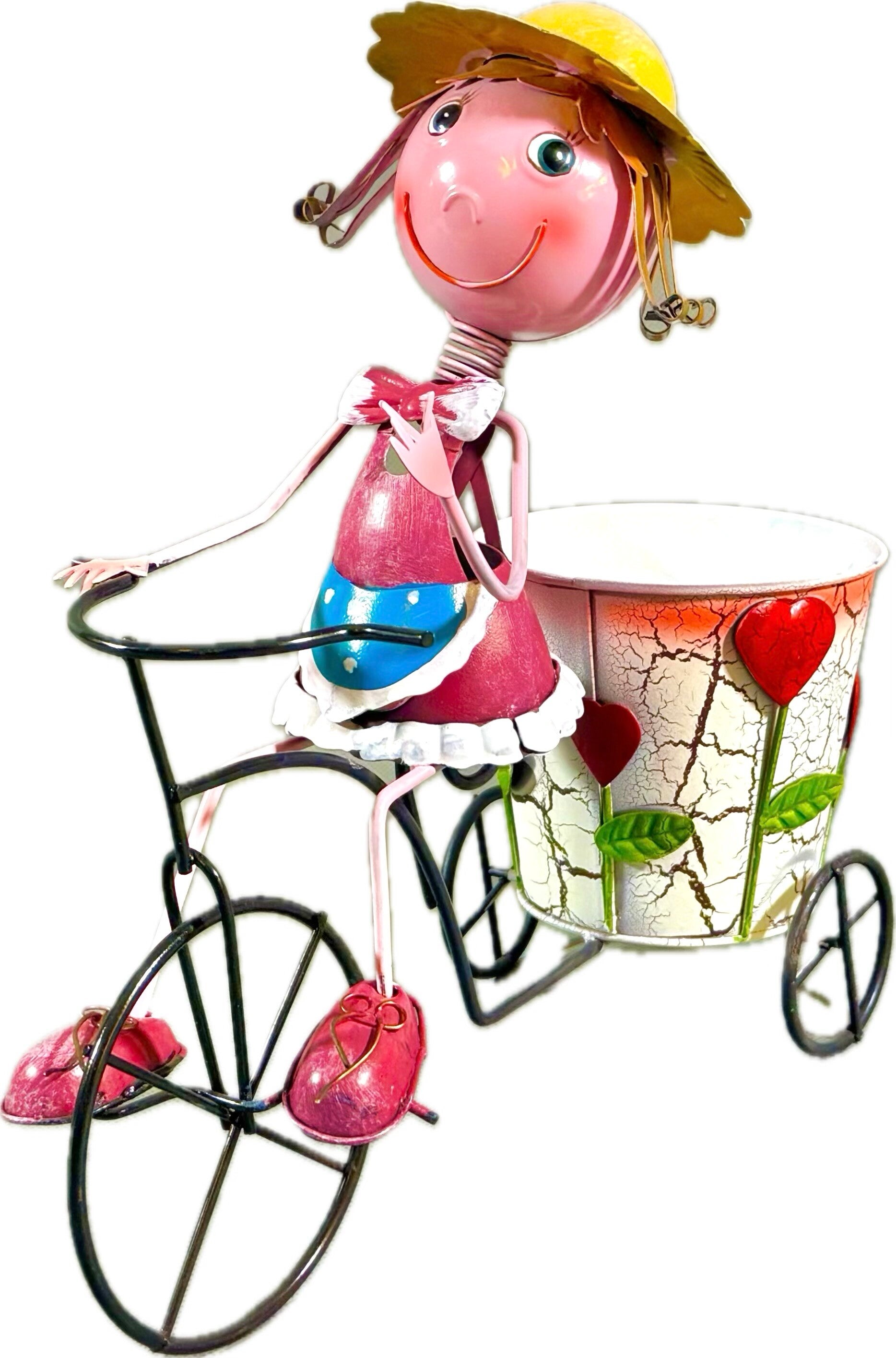 En stor gammal Metallfigur