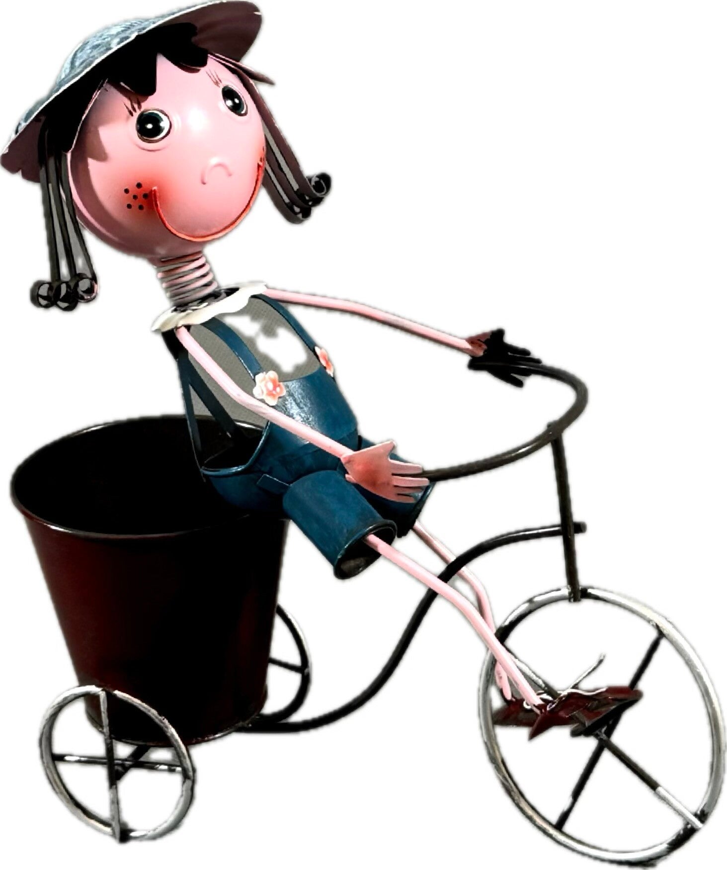 En stor gammal Metallfigur