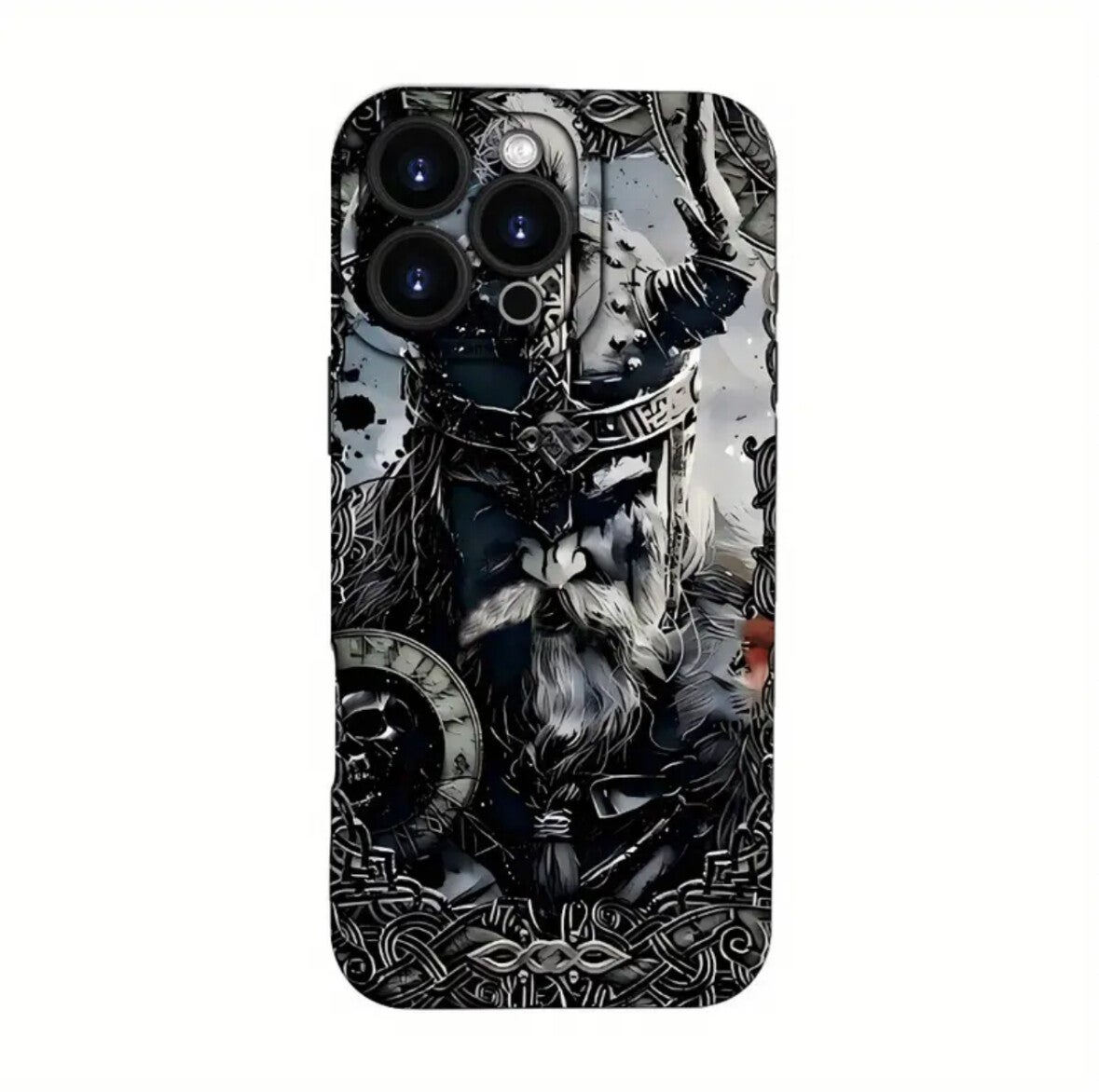 Vikingkrigare Ängelöga Svart Telefonfodral för Iphone