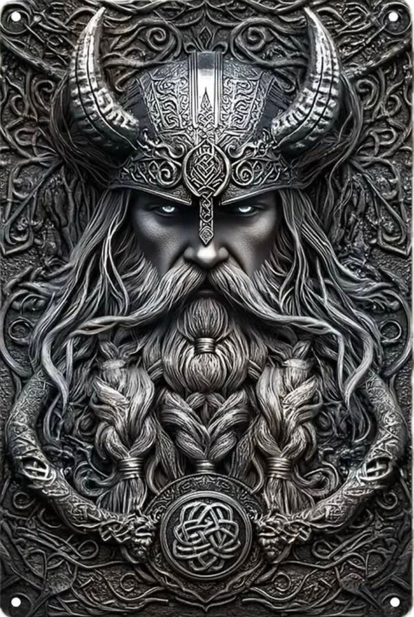 Vintage Viking Hero Aluminiumskylt