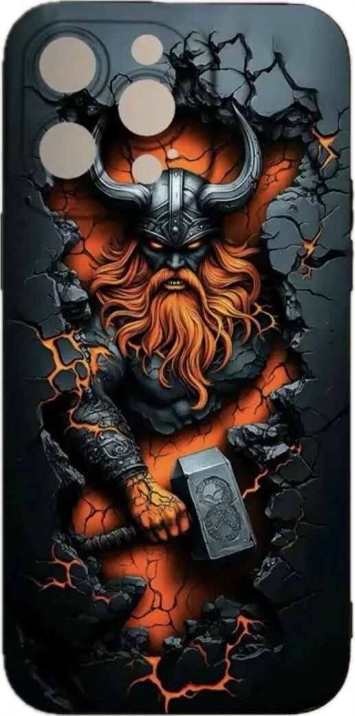 Vikingamönster, hållbart och stiligt, högkvalitativt skyddande mobilskal, lämpligt för Iphone