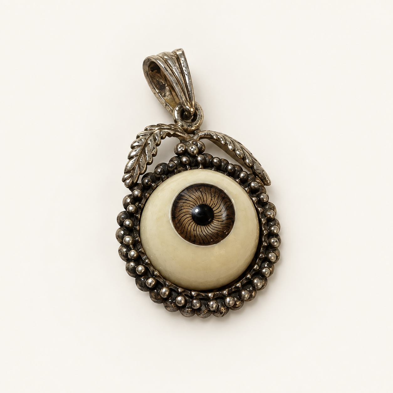 sterling silver , hanger met realistisch oog