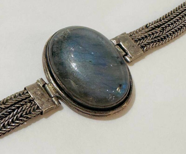 armband met grote labradoriet
