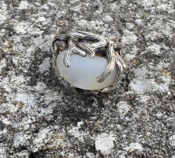 Organische ring met parelmoer