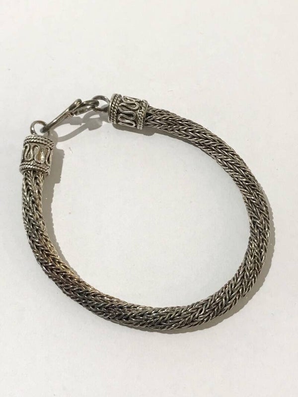 Getorste zilveren armband