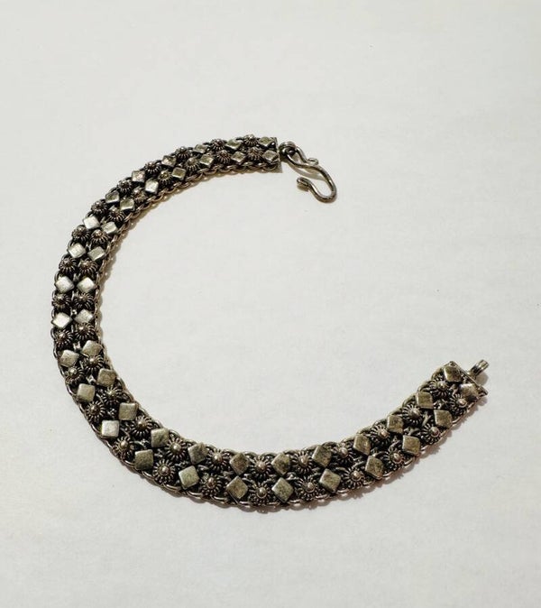 Zilveren armband in Balinese stijl