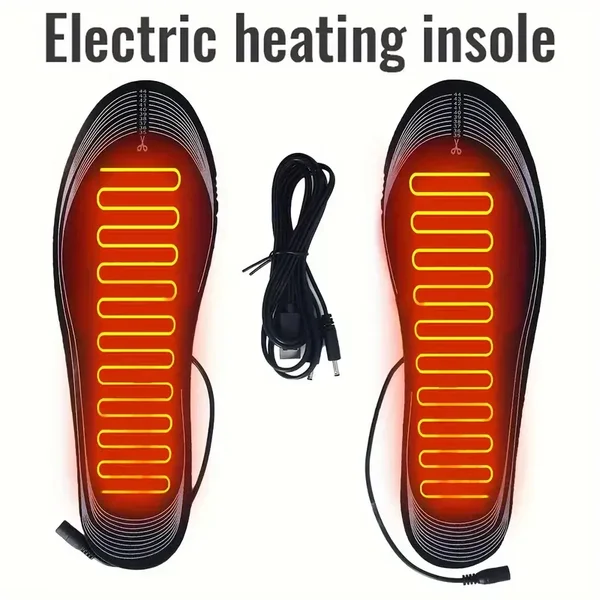 Lämmittävät Kenkäpohjalliset , USB-liitäntä – lataus esim PC:n tai  Virtapankista
