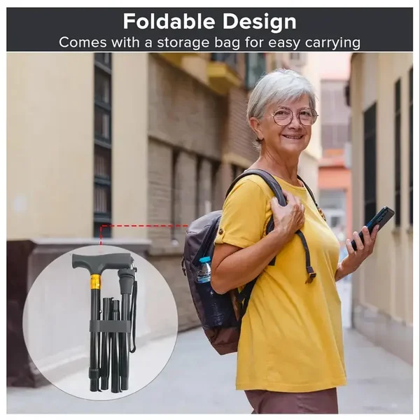 Kävelykeppi, kevyt ja  kestävä alumiinirunkoinen kävelykeppi