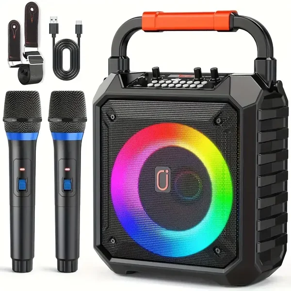 Karaokesetti  Stereo 2:lla mikrofonilla