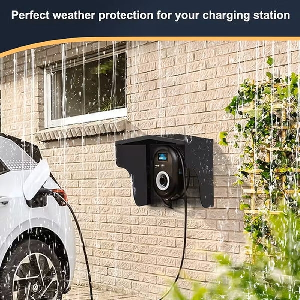 Sääsuojakatos Sähköauton latauslaitteelle