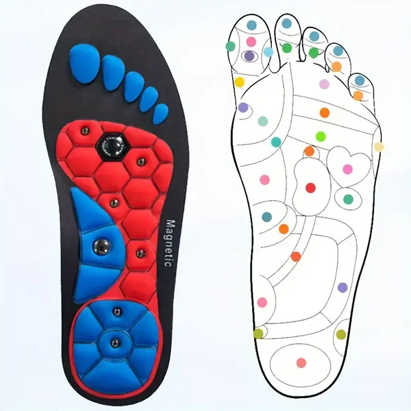 Kengänpohjalliset jotka hoitavat kehoa Aku-pisteiden kautta