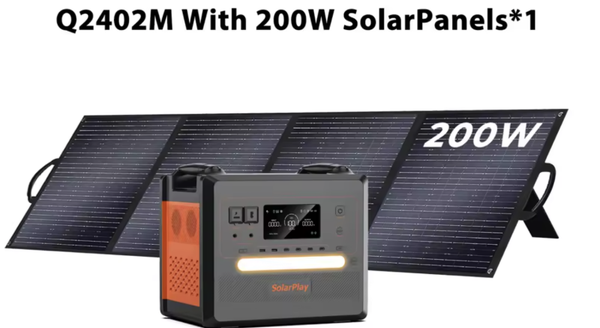 Varavirtapankki, Sähköasema  2500W + 200W aurinkopaneelit mökille