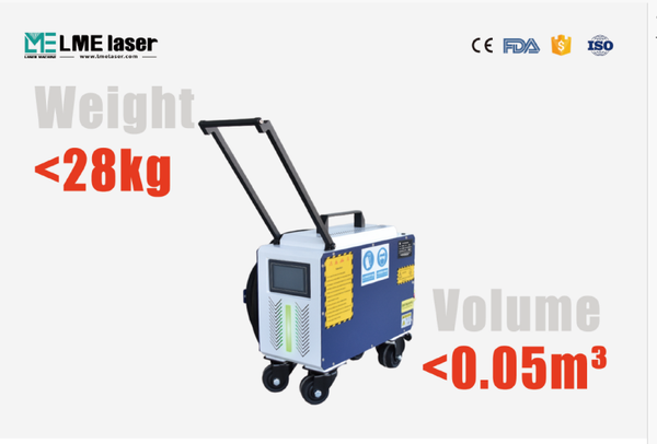 LASER-Mini 200 pulssi laserpuhdistuslaite ,matkalaukkumalli 200W