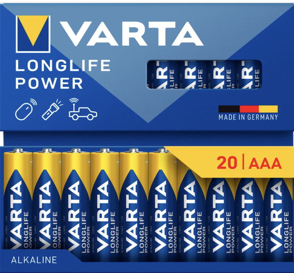 HH103469112	Varta Longlife Power AA 20 kpl paristo