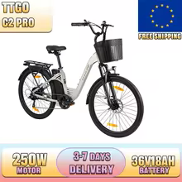 Sähköpyörä C2 PRO – 36 V 18 Ah akku • Toimintasäde jopa 120 km • 26” renkaat •