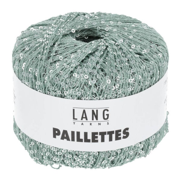 Lang Yarns - PAILLETTES - aqua/silver - 39.0072