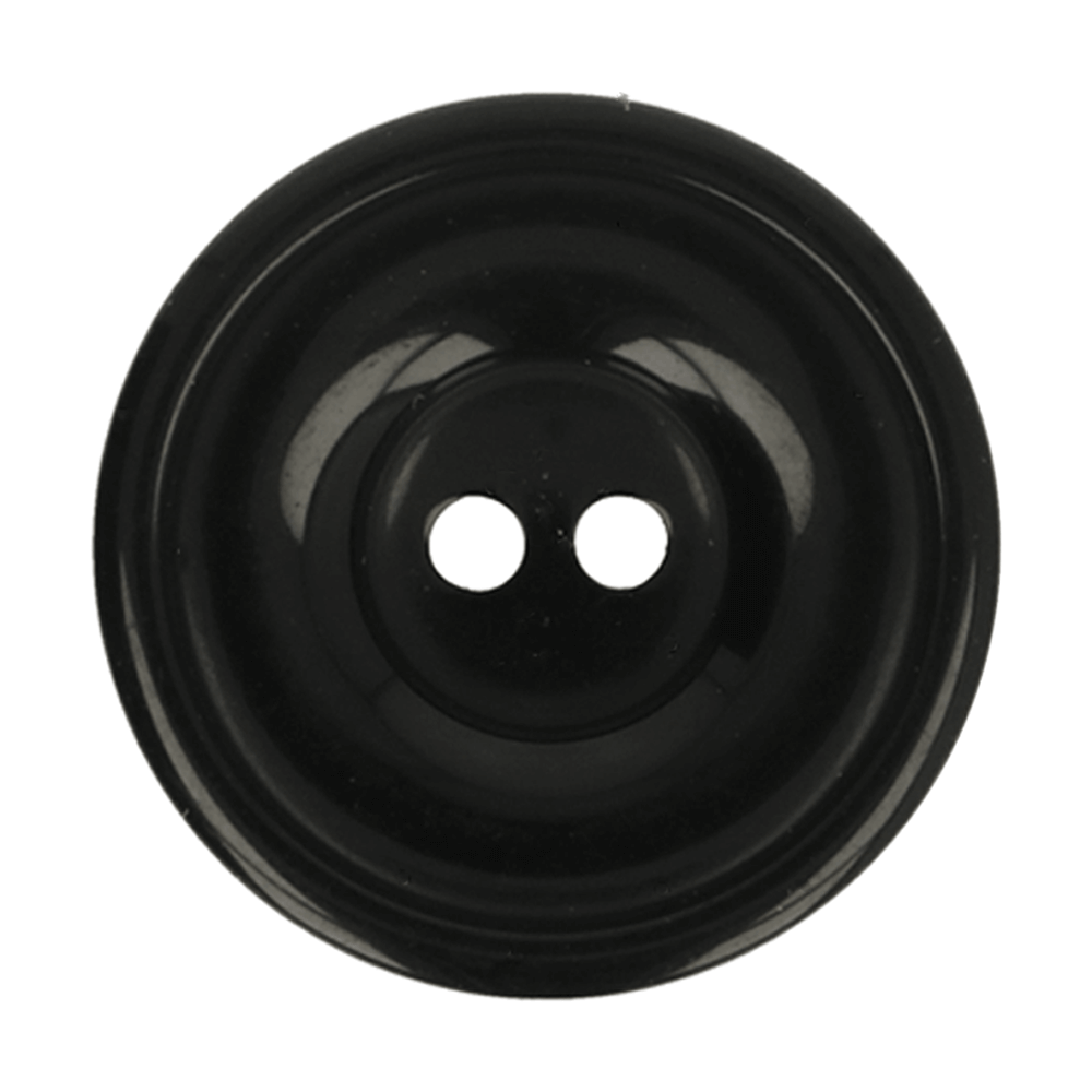 Knop - Bottoni Italiani maat 36 - 22,5mm - zwart - 000