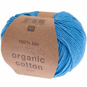 Essentials Organic Cotton aran - sky blue