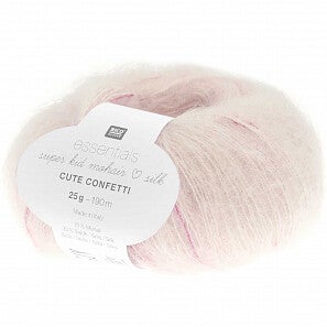 Essentials Super Kid Mohair Loves Silk Cute Confetti - berries