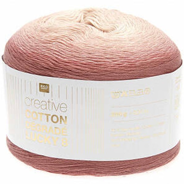Creative Cotton Dégradé Lucky 8 - abrikoos