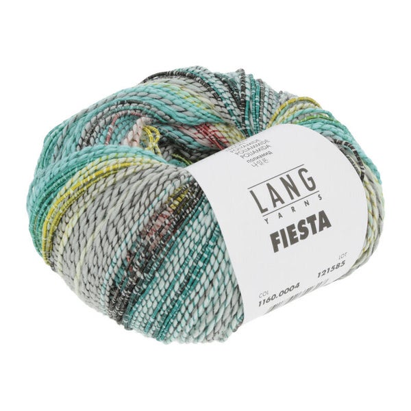 Lang Yarns - FIESTA - aqua/grijs/zalm -1160.0004