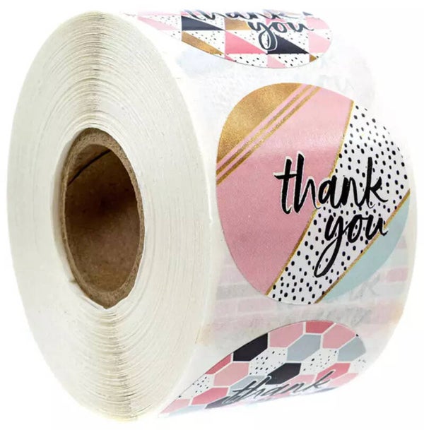 Thank you sticker rol