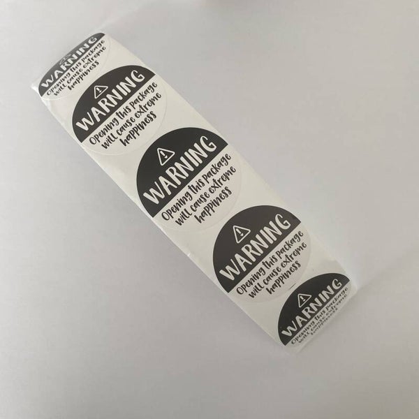 Warning stickers per 5st